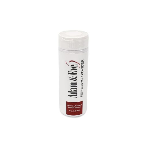 Adam & Eve Renewing Powder 4 Oz. – Maintains Lifelike Feel of Toys