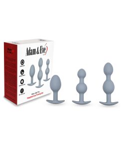 Adam & Eve Vibra-Ball Trio – Weighted Beaded Butt Plug Training Set