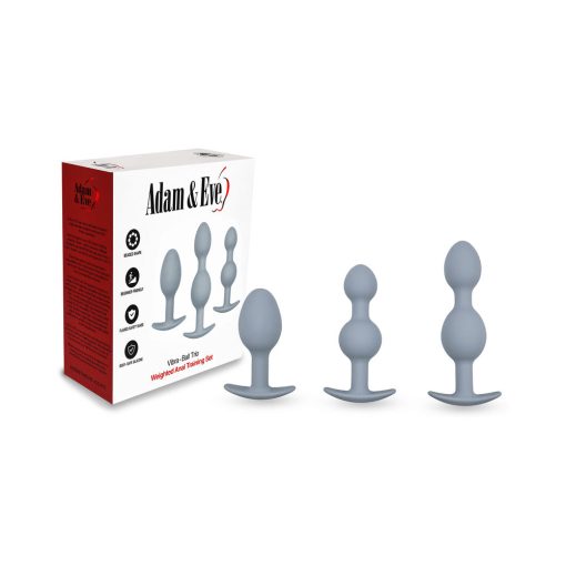 Adam & Eve Vibra-Ball Trio – Weighted Beaded Butt Plug Training Set
