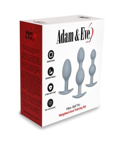 Adam & Eve Vibra-Ball Trio – Weighted Beaded Butt Plug Training Set
