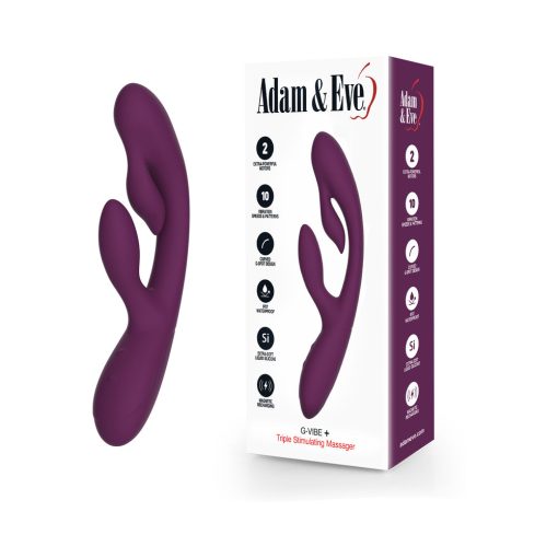 Adam & Eve G-Vibe + – Triple Stimulation Rechargeable Silicone Vibrator