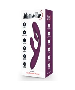 Adam & Eve G-Vibe + – Triple Stimulation Rechargeable Silicone Vibrator