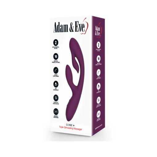 Adam & Eve G-Vibe + – Triple Stimulation Rechargeable Silicone Vibrator - Image 9
