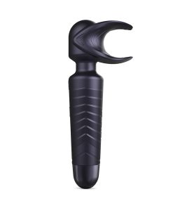 Man Wan Man.Wand Evo 2-In-1 Frenulum Stimulator & Wand With Crescendo Black Plum
