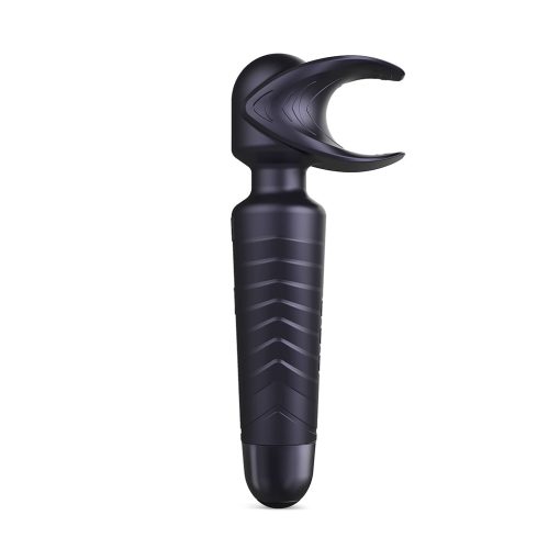 Man Wan Man.Wand Evo 2-In-1 Frenulum Stimulator & Wand With Crescendo Black Plum