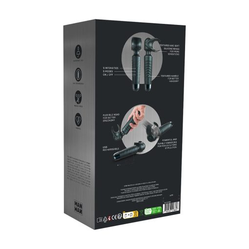 Man Wan Man.Wand Evo 2-In-1 Frenulum Stimulator & Wand With Crescendo Pine Grey - Image 8