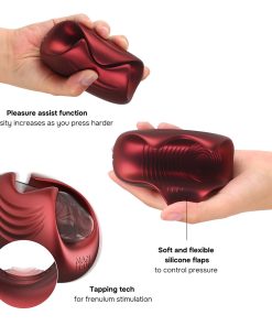 Man Wan Sub One Tapping Stimulator Velvet Red