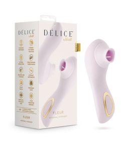 Delice Fleur Clitoral Fluttering & Suction Personal Massager Barely Purple
