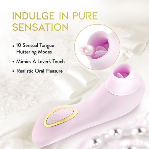 Delice Fleur Clitoral Fluttering & Suction Personal Massager Barely Purple - Image 9