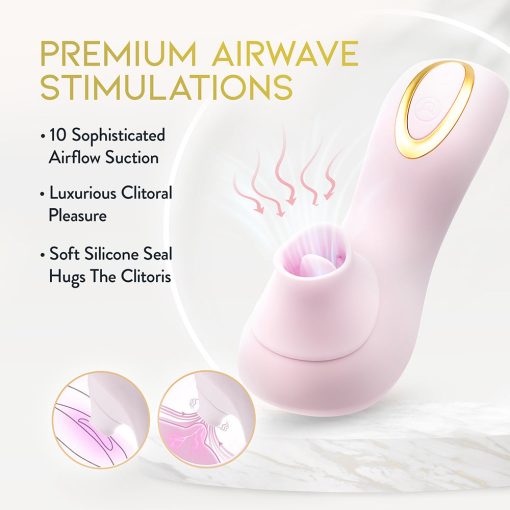 Delice Fleur Clitoral Fluttering & Suction Personal Massager Barely Purple - Image 10