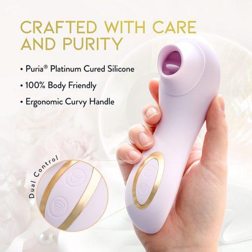 Delice Fleur Clitoral Fluttering & Suction Personal Massager Barely Purple - Image 11
