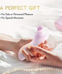 Delice Fleur Clitoral Fluttering & Suction Personal Massager Barely Purple
