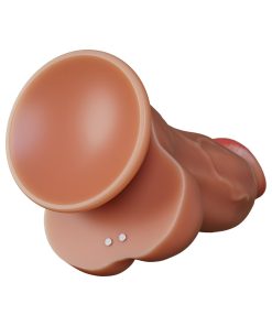 Dr. Skin Dr. Brody – Silicone Vibrating Thrusting Dildo with Remote (Beige)