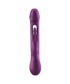 Honey Play Box Trilux Kinky Finger Rabbit Vibrator With Anal Beads Purple