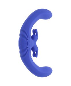 Evolved Lovebirds Rechargeable Silicone Remote-Controlled Dual-Ended Vibrator Blue