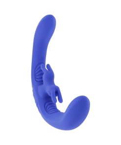 Evolved Lovebirds Rechargeable Silicone Remote-Controlled Dual-Ended Vibrator Blue
