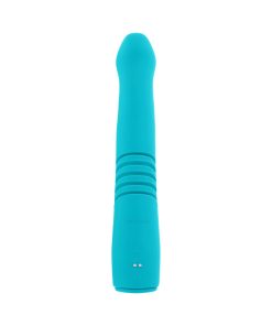 Evolved Bunny Hop Rechargeable Silicone Thrusting Rabbit Vibrator Teal