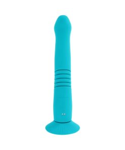 Evolved Bunny Hop Rechargeable Silicone Thrusting Rabbit Vibrator Teal
