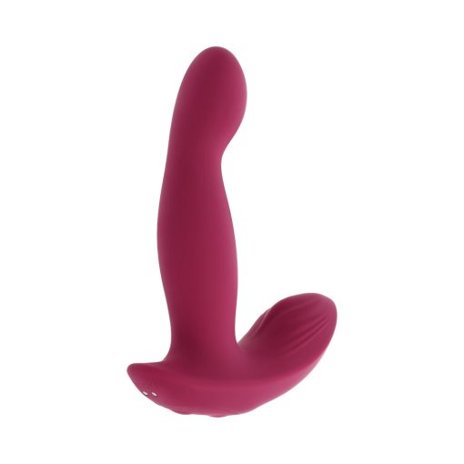 Evolved Come On Over Rechargeable Silicone Remote-Controlled Come-Hither Vibrator Burgundy - Image 2