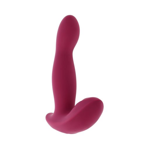 Evolved Come On Over Rechargeable Silicone Remote-Controlled Come-Hither Vibrator Burgundy - Image 5