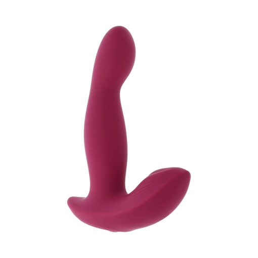 Evolved Come On Over Rechargeable Silicone Remote-Controlled Come-Hither Vibrator Burgundy - Image 6