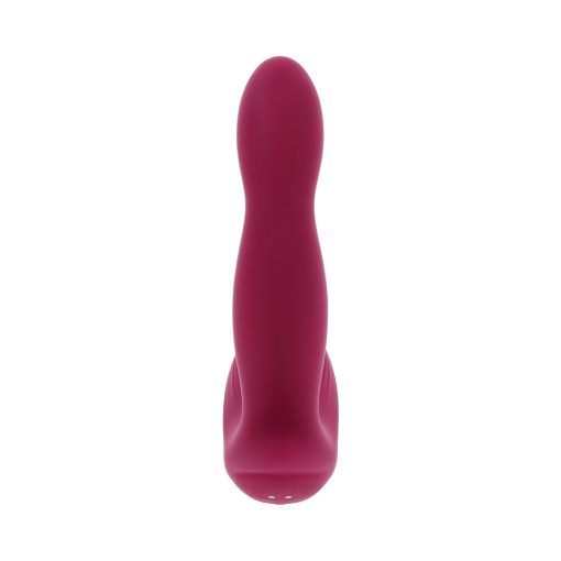 Evolved Come On Over Rechargeable Silicone Remote-Controlled Come-Hither Vibrator Burgundy - Image 8