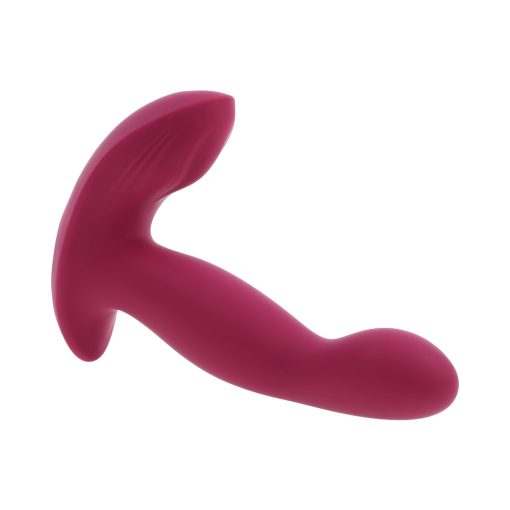 Evolved Come On Over Rechargeable Silicone Remote-Controlled Come-Hither Vibrator Burgundy - Image 9