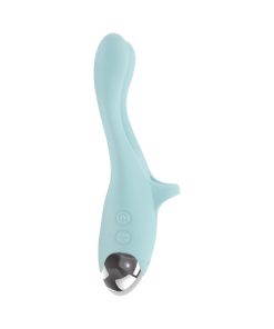 Evolved Couples Therapy Rechargeable Silicone Flexible Arm Tapping Finger Vibrator Mint