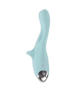 Evolved Couples Therapy Rechargeable Silicone Flexible Arm Tapping Finger Vibrator Mint