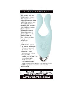 Evolved Couples Therapy Rechargeable Silicone Flexible Arm Tapping Finger Vibrator Mint