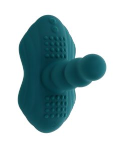 Playboy Have A Seat Rechargeable Silicone Remote-Controlled Vibrating Grind Pad Deep Teal