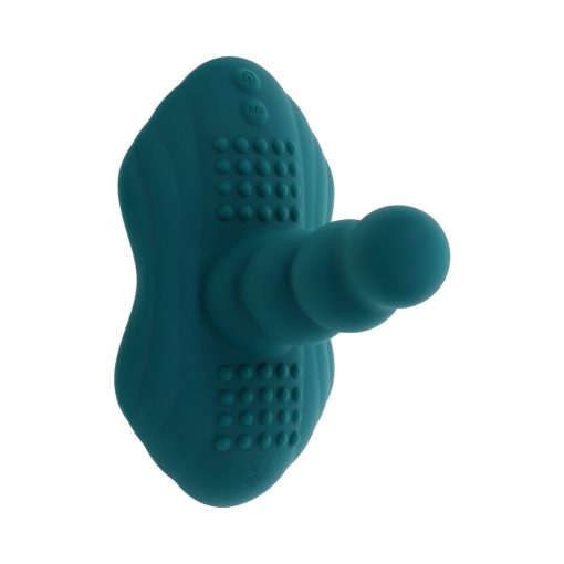 Playboy Have A Seat Rechargeable Silicone Remote-Controlled Vibrating Grind Pad Deep Teal - Image 3
