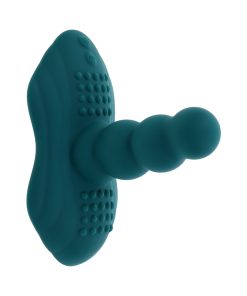 Playboy Have A Seat Rechargeable Silicone Remote-Controlled Vibrating Grind Pad Deep Teal