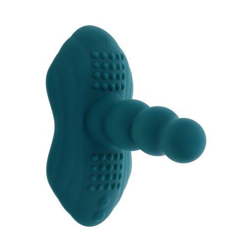 Playboy Have A Seat Rechargeable Silicone Remote-Controlled Vibrating Grind Pad Deep Teal - Image 6