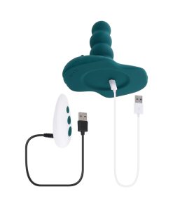 Playboy Have A Seat Rechargeable Silicone Remote-Controlled Vibrating Grind Pad Deep Teal