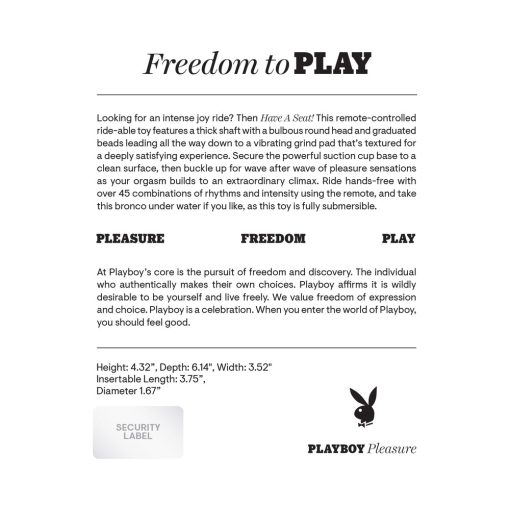 Playboy Have A Seat Rechargeable Silicone Remote-Controlled Vibrating Grind Pad Deep Teal - Image 12