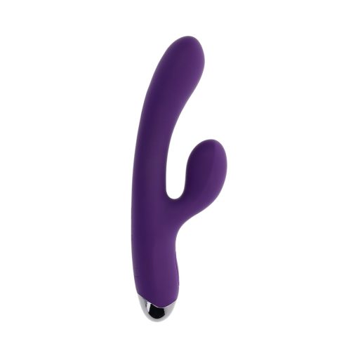 Playboy New Crush Rechargeable Silicone Rabbit Vibrator Acai - Image 2