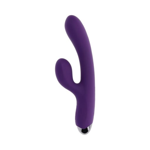 Playboy New Crush Rechargeable Silicone Rabbit Vibrator Acai - Image 3