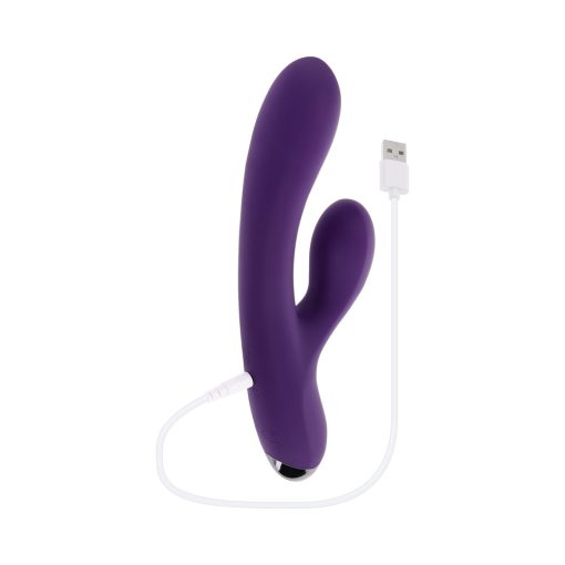 Playboy New Crush Rechargeable Silicone Rabbit Vibrator Acai - Image 8