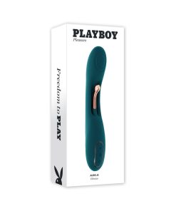 Playboy Aurelie Rechargeable Silicone G-Spot Tickling Vibrator Deep Teal