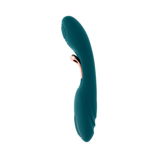 Playboy Aurelie Rechargeable Silicone G-Spot Tickling Vibrator Deep Teal - Image 2