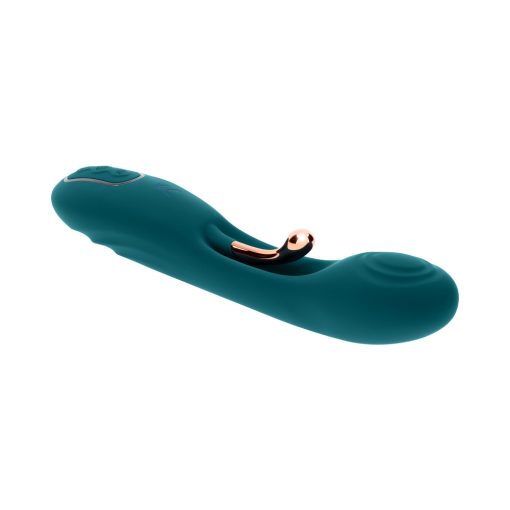 Playboy Aurelie Rechargeable Silicone G-Spot Tickling Vibrator Deep Teal - Image 6