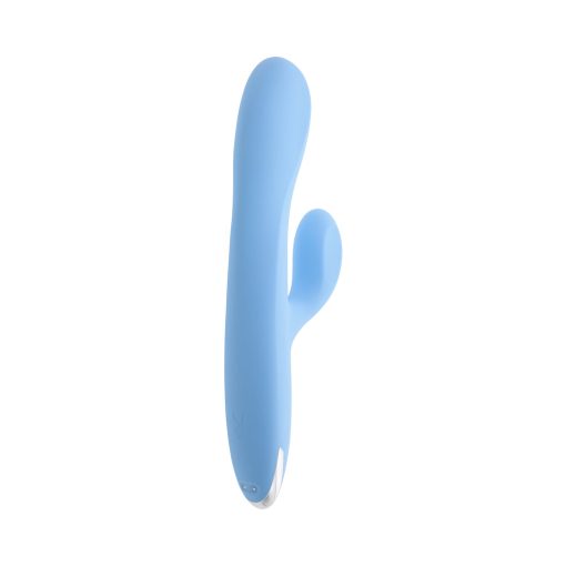 Playboy Up & Away Rechargeable Silicone Rabbit Vibrator Blue - Image 2