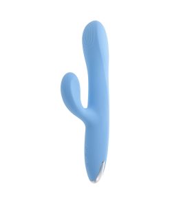 Playboy Up & Away Rechargeable Silicone Rabbit Vibrator Blue