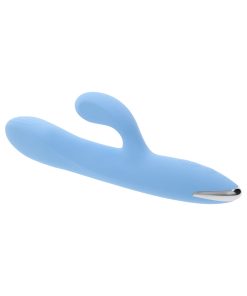 Playboy Up & Away Rechargeable Silicone Rabbit Vibrator Blue