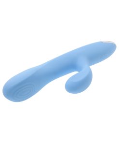 Playboy Up & Away Rechargeable Silicone Rabbit Vibrator Blue