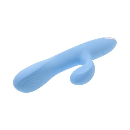 Playboy Up & Away Rechargeable Silicone Rabbit Vibrator Blue - Image 10