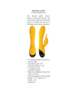 Selopa Buzzz Bunny – Flexible Dual Motor Rechargeable Rabbit Vibrator