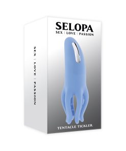 Selopa Tentacle Tickler Rechargeable Silicone Flexible Bead Vibrator Blue