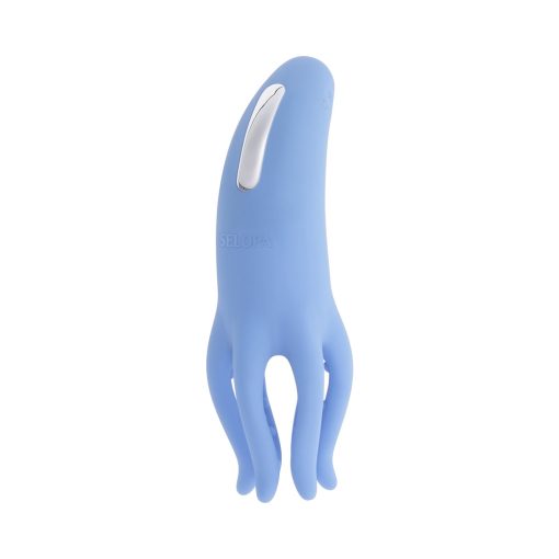 Selopa Tentacle Tickler Rechargeable Silicone Flexible Bead Vibrator Blue - Image 2